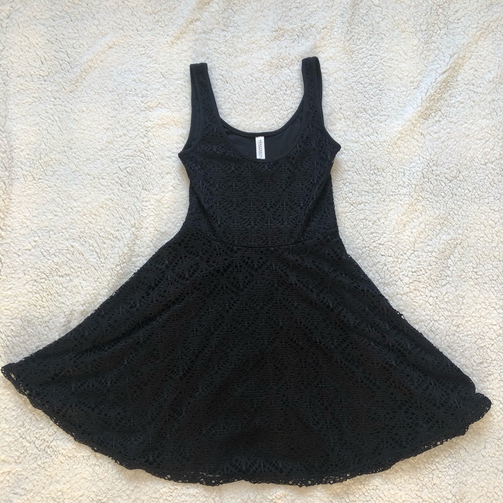 Aeropostale Black Crochet Dress
